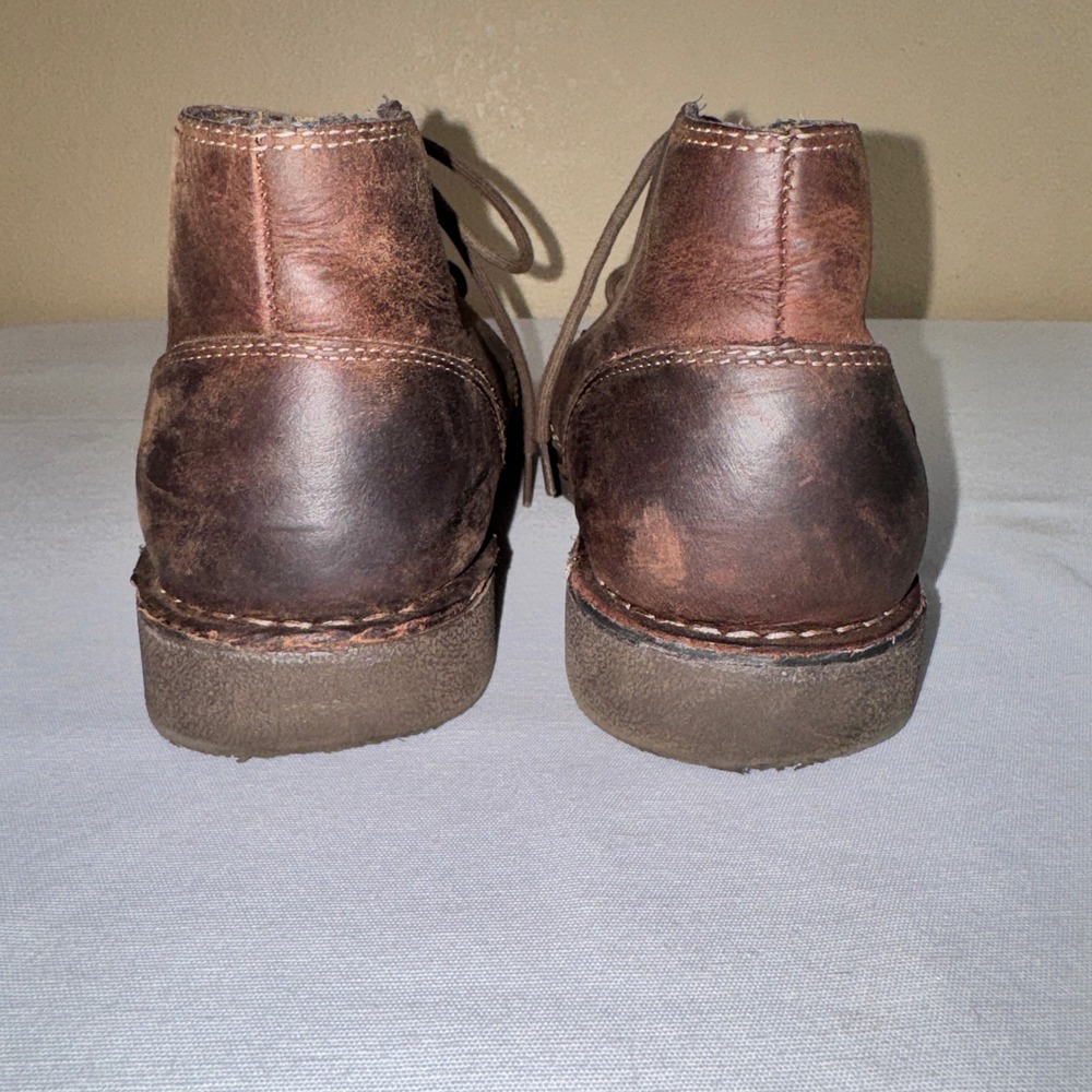 Dockers Mens Brown Leather Tussock Chukka Boots Desert Lace Up 90-28459 Size 13M - Picture 4 of 11